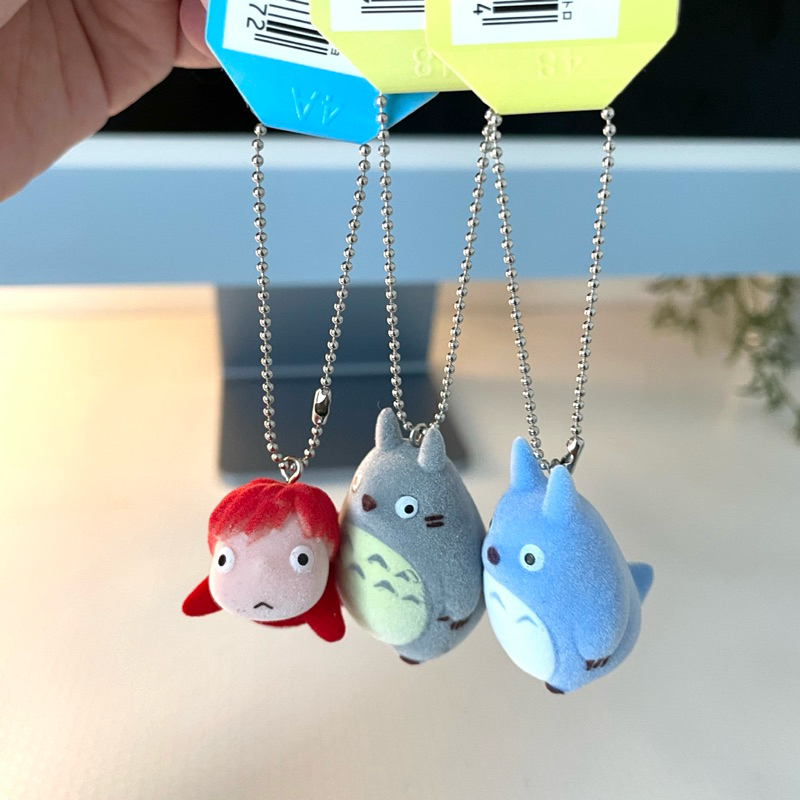GANTUNGAN Ghibli Totoro & Ponyo พวงกุญแจ ORIGINAL JAPAN / พวงกุญแจ Ghibli / ชาร์ม Ghibli