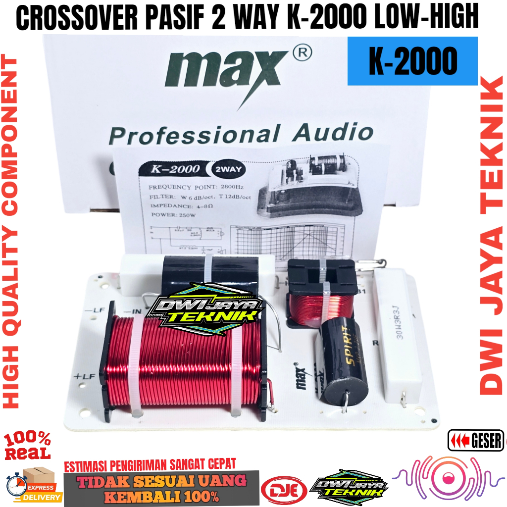 PASSIVE CROSSOVER 2 WAY K-2000 MAX