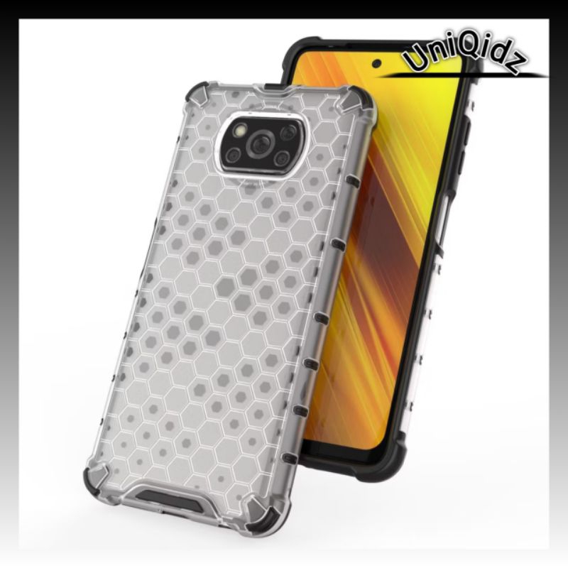 UniQidz Casing Poco X3 Pro / X3 NFC Casing Honeycomb Hybrid