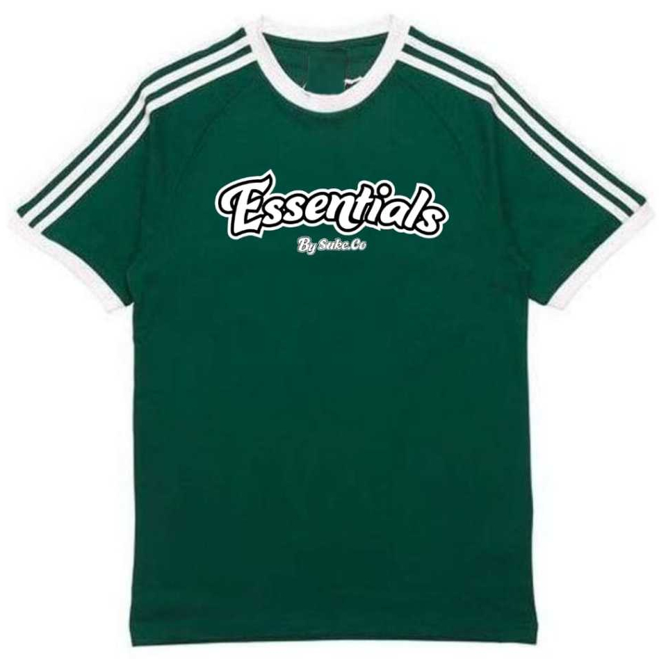 Essentials Striped 3 Screen Printing Mens T-Shirt/Original Distro T-Shirt