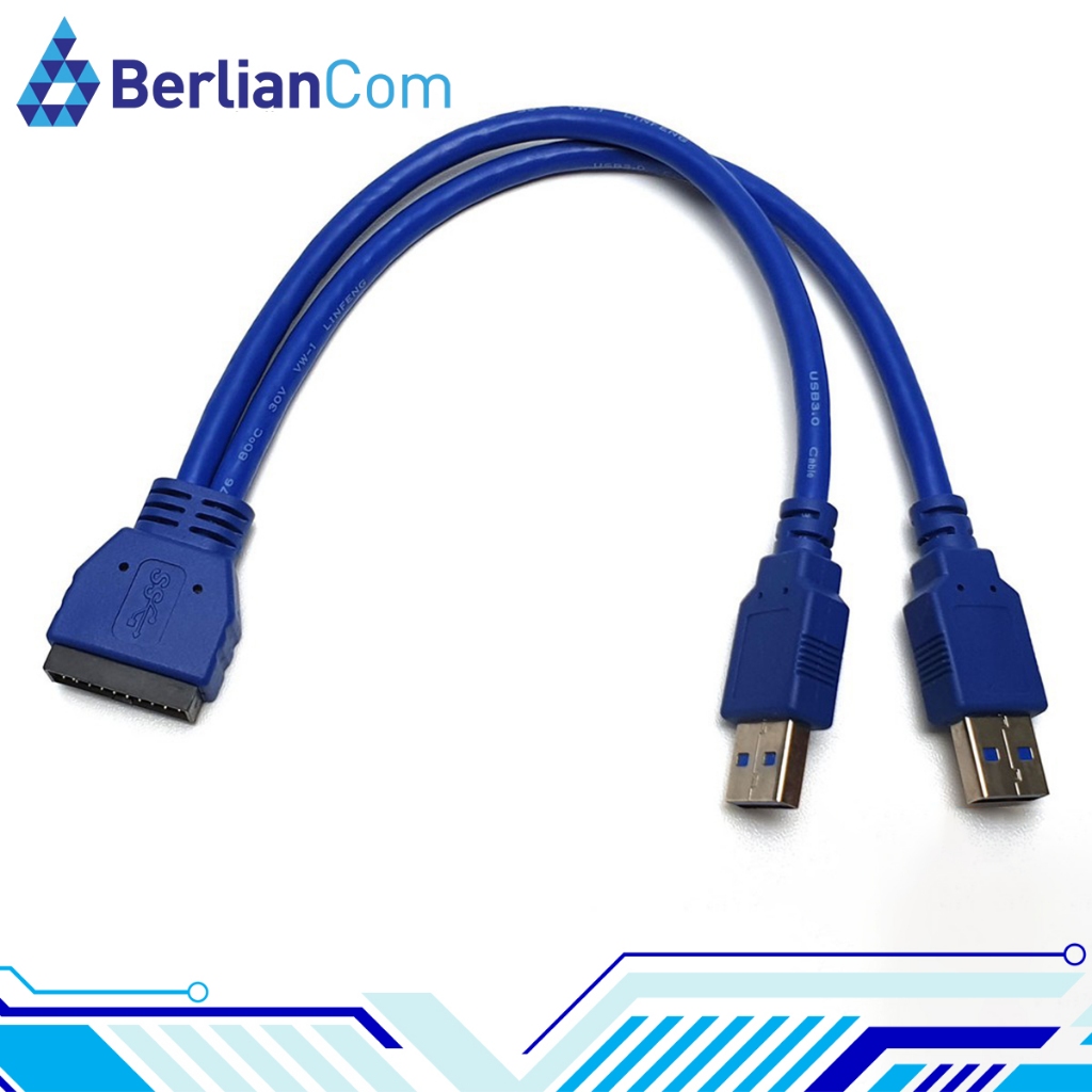 สายต่อ PCCOOLER U3 (M 30pin ถึง 2x USB 3.0 AM)