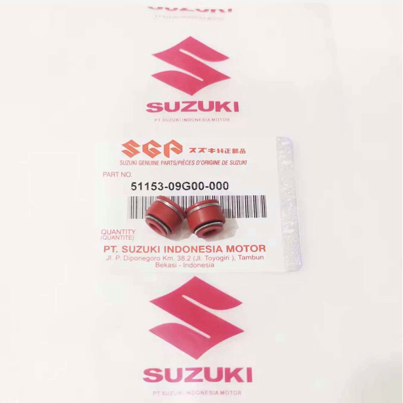 SMASH SHOGUN 110 125 SP SPIN NEX วาล์ว SIL SEAL HAYATE สีส้ม SUZUKI DUCKY MATIC ต้นฉบับประเทศไทย 1 ช