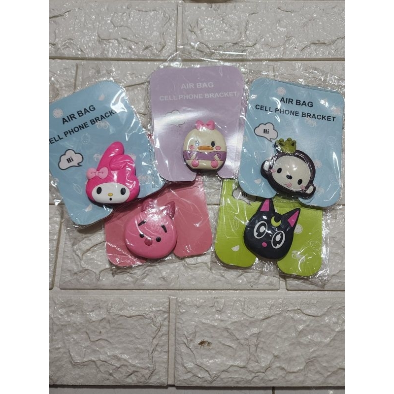 ราคาหน่วย 3D HP Pop Socket ตัวละครน่ารัก HP Accessories HP Decorative HP Holder Pop HP Socket Cute H