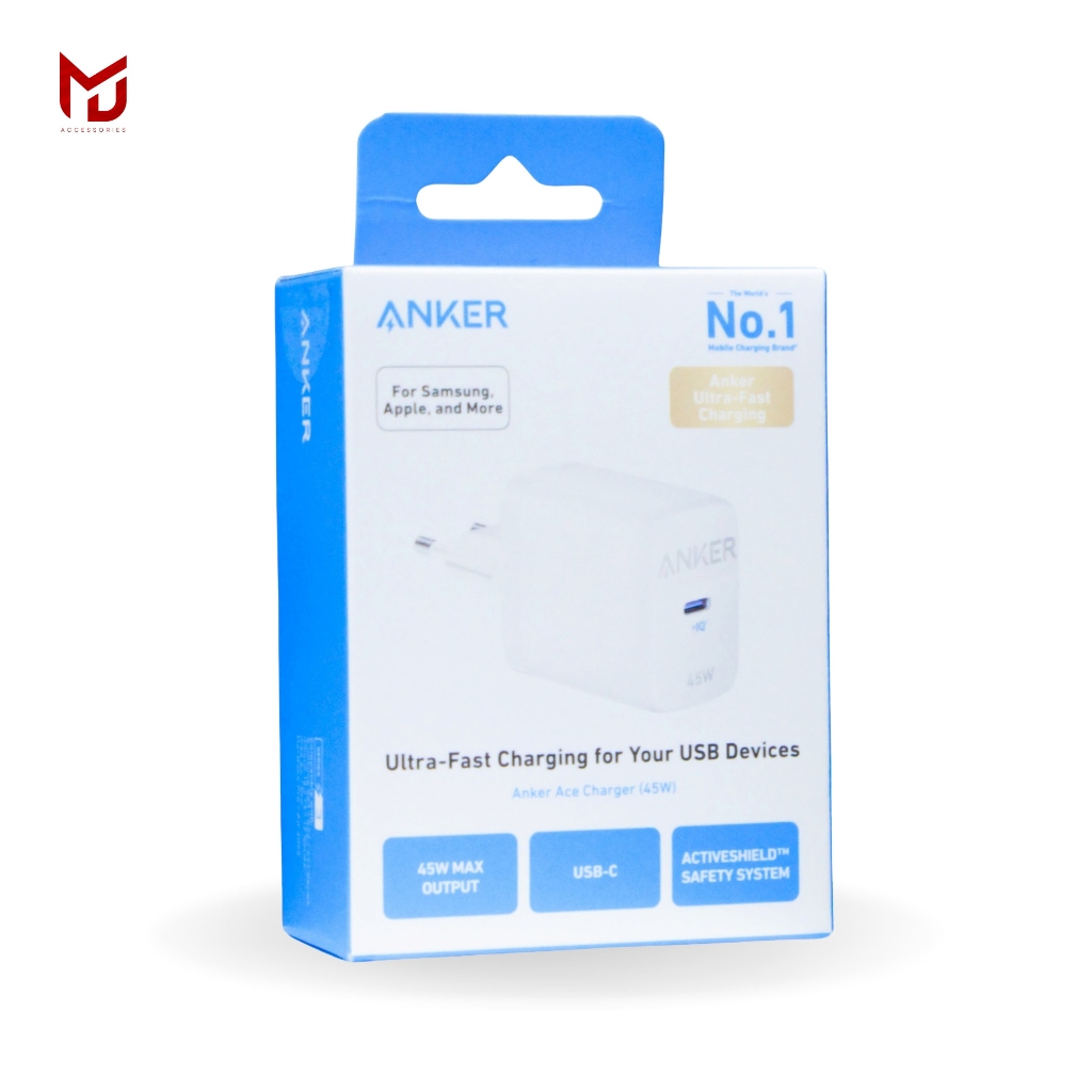 ANKER Charger 45W Wall Charger 313 Super Fast Charging -MJ-