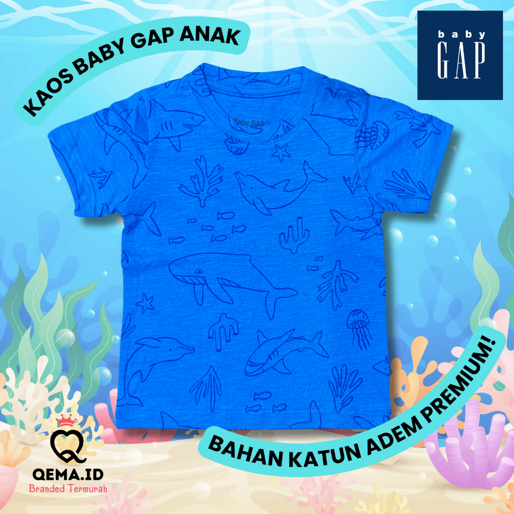 เสื้อยืดเด็กชาย Baby GP Shark พรีเมี่ยมสุดเท่