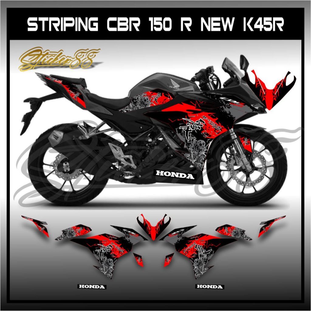 Honda Cbr 150 R K45r Striping HAYABUSA Motif / Cb 150r / 150 R / สติ๊กเกอร์ / สติ๊กเกอร์ / รูปลอก / 