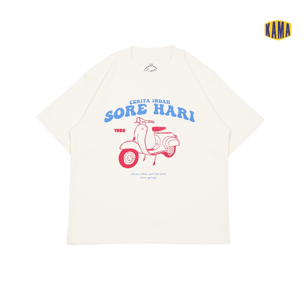 Kama Garage Oversize T shirt - CISH - เสื้อยืดโอเวอร์ไซส์สําหรับเด็กอายุ 1-8 ปี - ผ้าฝ้ายหวี 24s