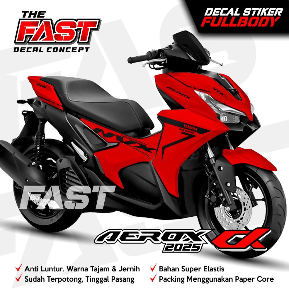 DECAL AEROX ALPHA NVX Racing Fullbody - สติ๊กเกอร์รูปลอก AEROX ALPHA สติ๊กเกอร์รูปลอกมอเตอร์ AEROX A