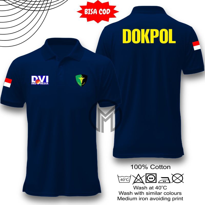 DVI DOPOL COLLAR POLOSHIRT - เสื้อคอปกหมอตํารวจอินโด/หมอ - COOL DVI DOPOL - MMJ