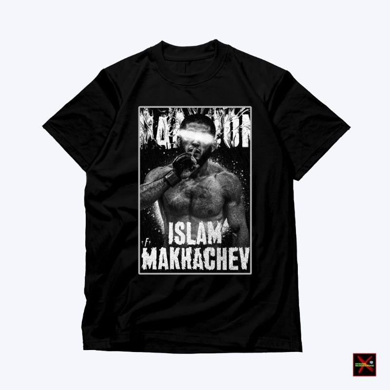 Kaos ufc Thirt islam makhachev หวีผ้าฝ้ายสีดํา 24s ต้นฉบับระดับพรีเมียม