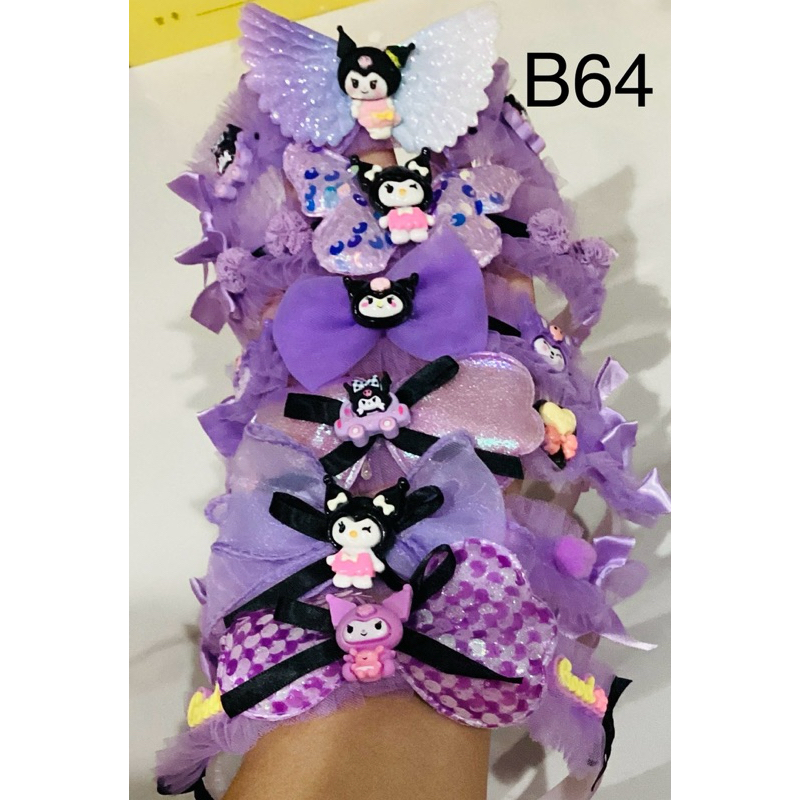 B61,B62,B64,J12 ที่คาดผม kuromi นําเข้า, ที่คาดผม motif ล่าสุด