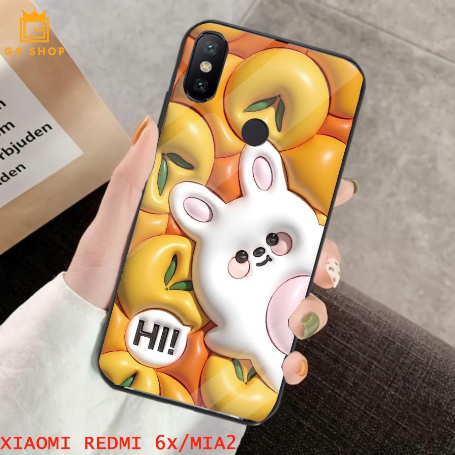 [gnine_case]เคส xiaomi redmi 6x/mi a2-scase Glossy-Protective ) เคส(การ์ตูน 3d) softcase hp-case hp-
