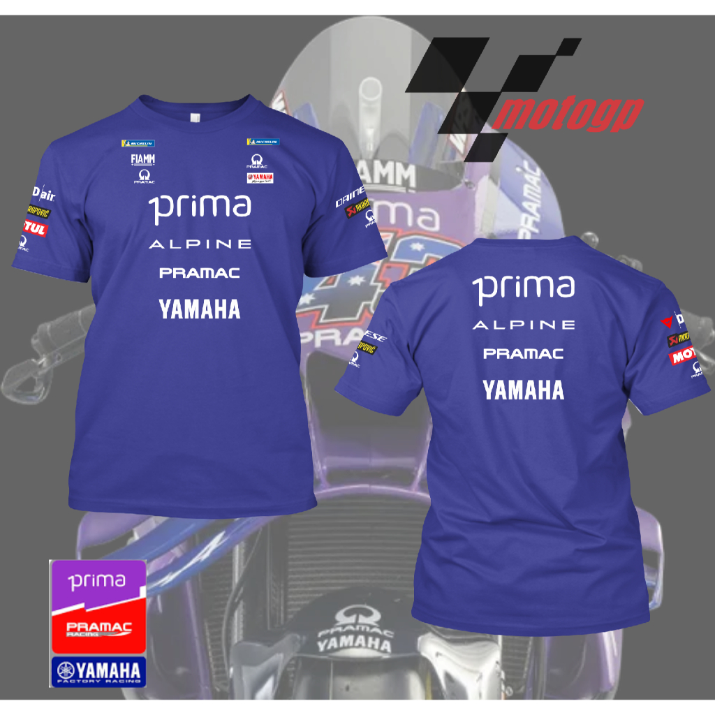 เสื้อยืด Prima Pramac YAMAHA MotoGP MotoGP Livery 2025 Edition