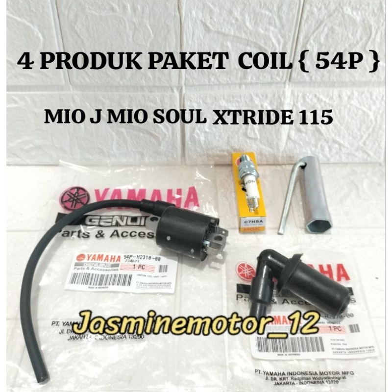 4 ผลิตภัณฑ์บรรจุหีบห่อ IGNITION {54P} COIL + CANGWLONG + C7HSA SPARK PLUG + MIO J MIO SOUL GT XTRIDE