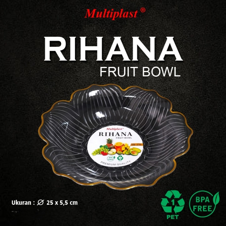 Rihanna Fruit Bowl / Rihanna Bowl / Shatterproof Bowl / Plastic Bowl / ชามสวยงาม