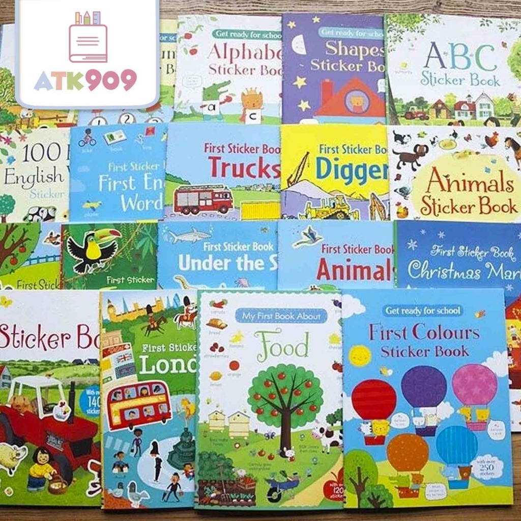 ATK909 USBORNE STICKER BOOK / สติ๊กเกอร์ Usborne BOOK / สติ๊กเกอร์เด็ก BOOK / หนังสือเพื่อการศึกษา /