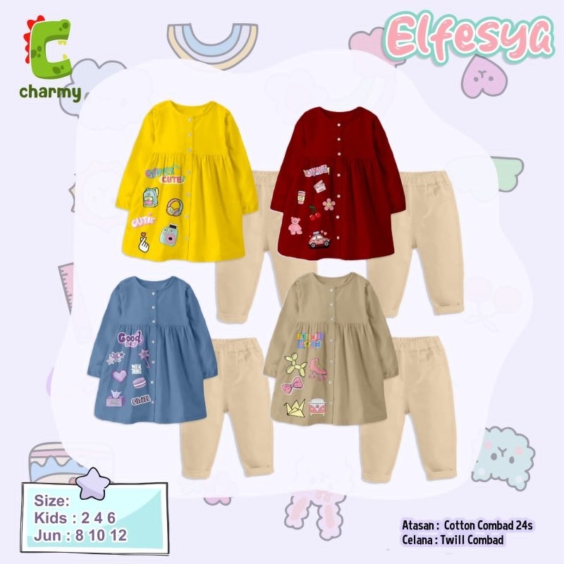 ELFESYA CHILDRENS TUNIC SET SIZE 2-12 BY CHARMY