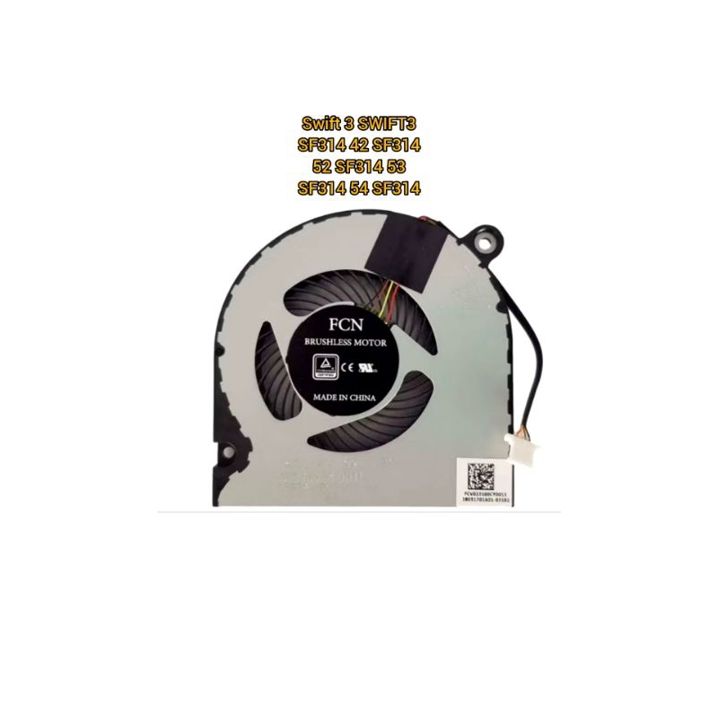 พัดลม Acer Swift 3 SWIFT3 SF314 42 SF314 52 SF314 53 SF314 54 SF314 fcn