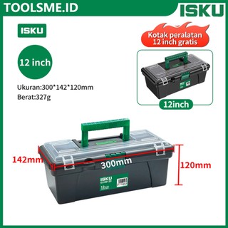 ISKU Tool box Mini 12 inch Kotak perkakas Bahan Plastik 30*14*12CM PPTebal Tool box Rumah Tangga