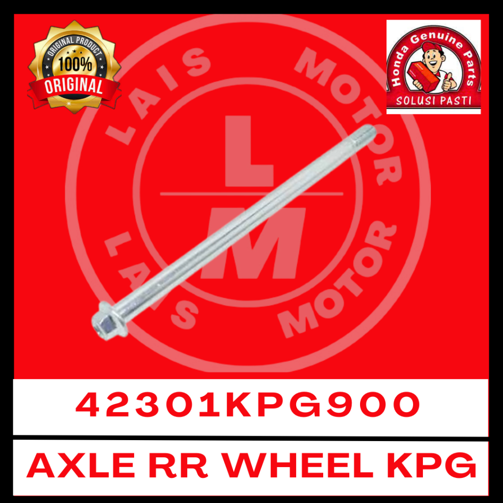 เพลาหลัง KPG Karisma, Old Revo, Supra X 125 42301KPG900 ORIGINAL AHM