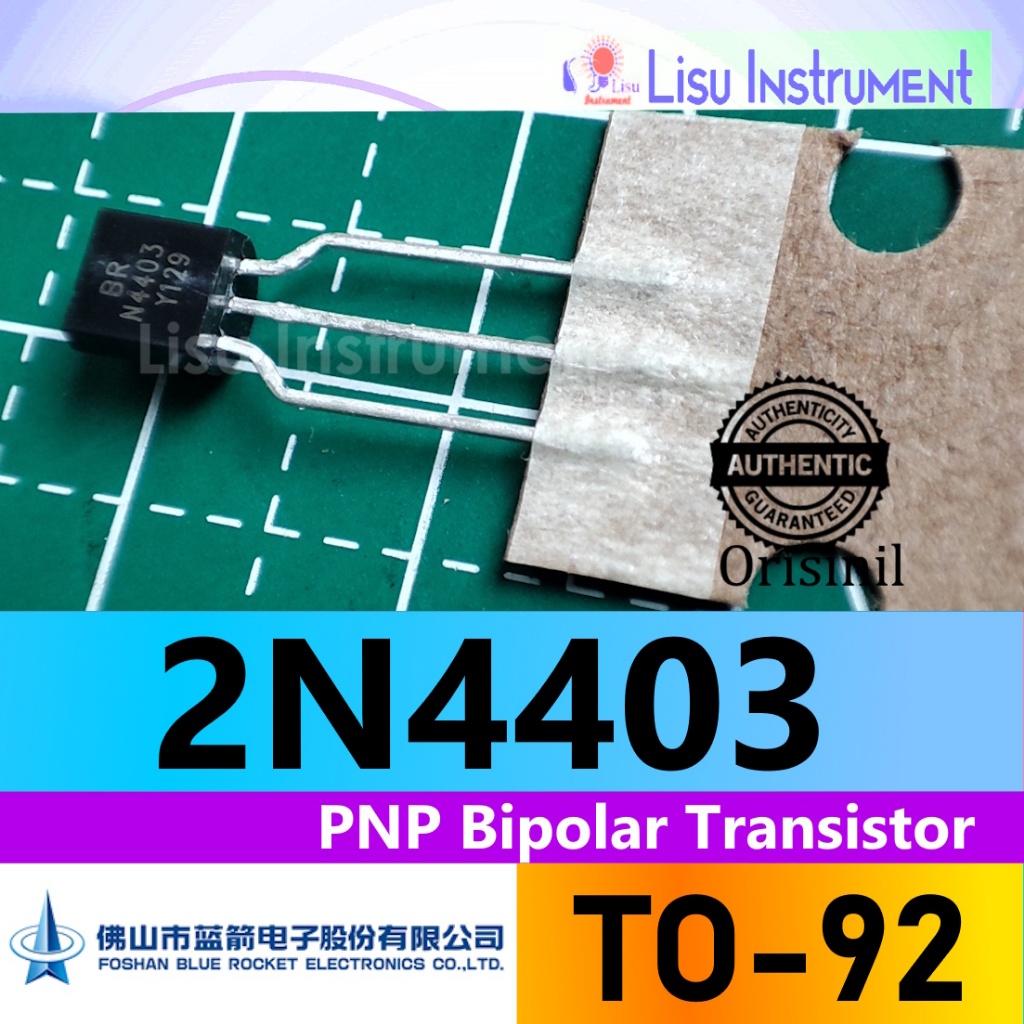 2N4403 4403 PNP ทรานซิสเตอร์วัตถุประสงค์ทั่วไป TO-92 Blue Rocket ORIGINAL