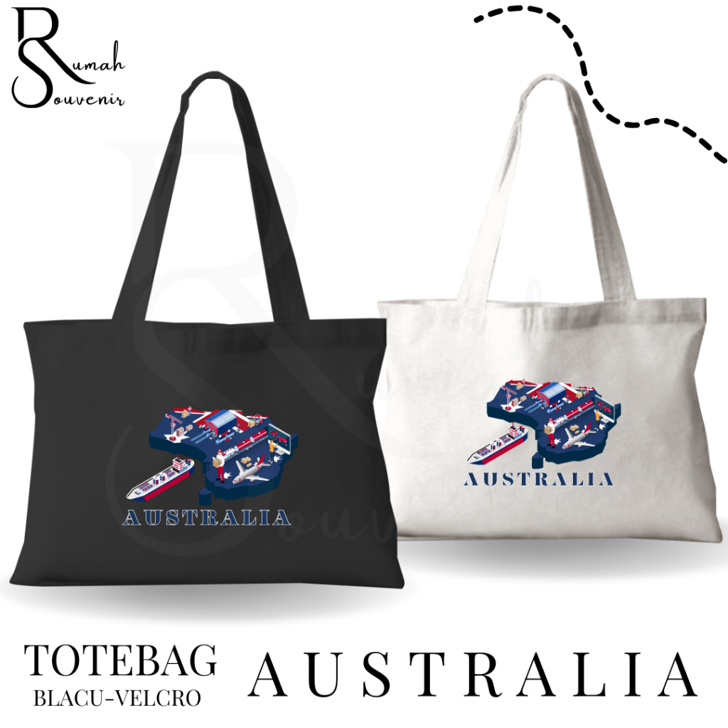 Totebag Blacu ของที่ระลึก Australia Tote Bag ของที่ระลึก Sydney Model 5