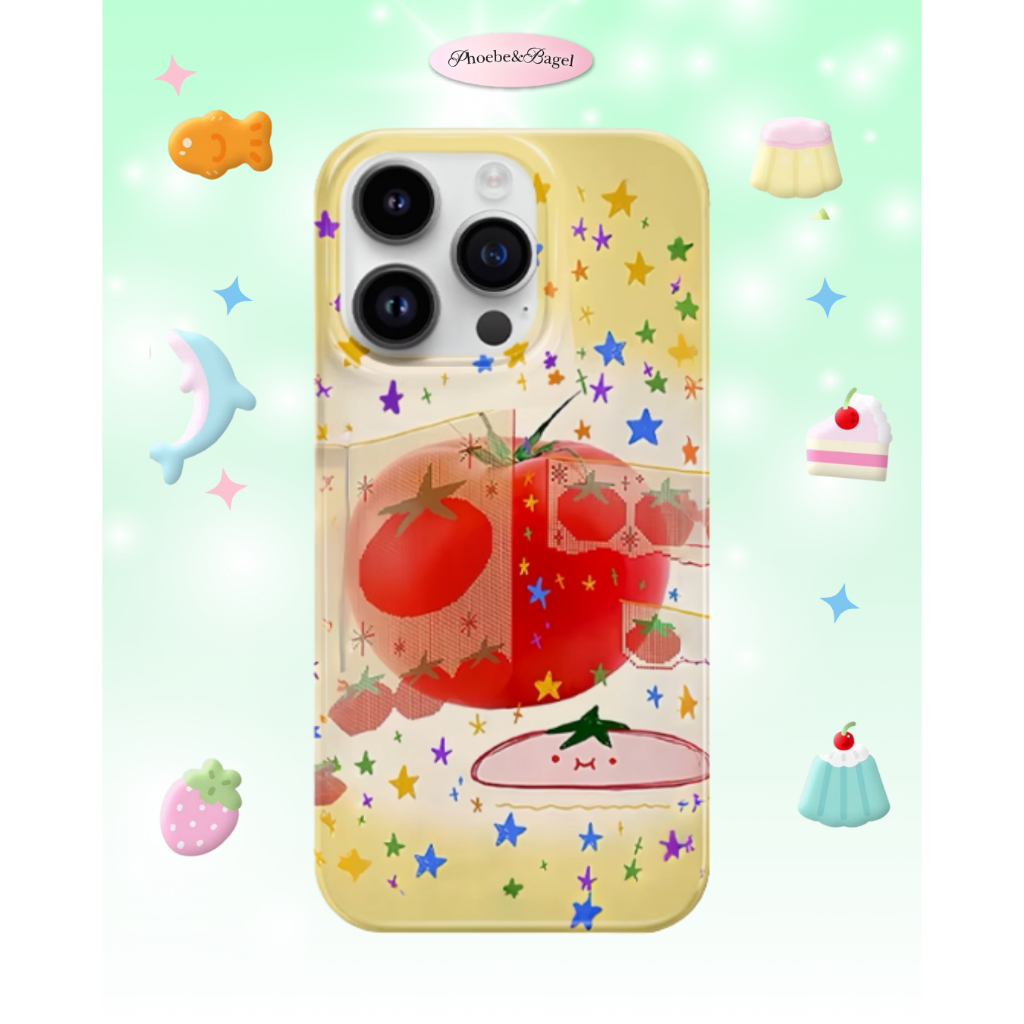 Sparkling Tomato Iphone Soft Case Full Cover Hard Case