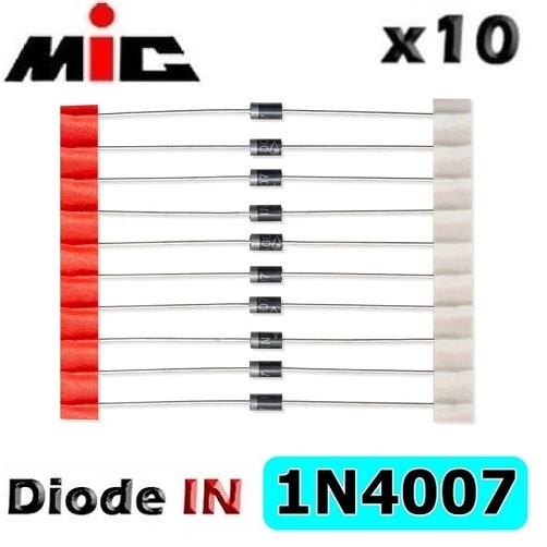10pcs ไดโอด IN4007 1N D 1N4007 ปริมาณ 10pcs ไดโอด Rectifier Ampli 1 Ampere