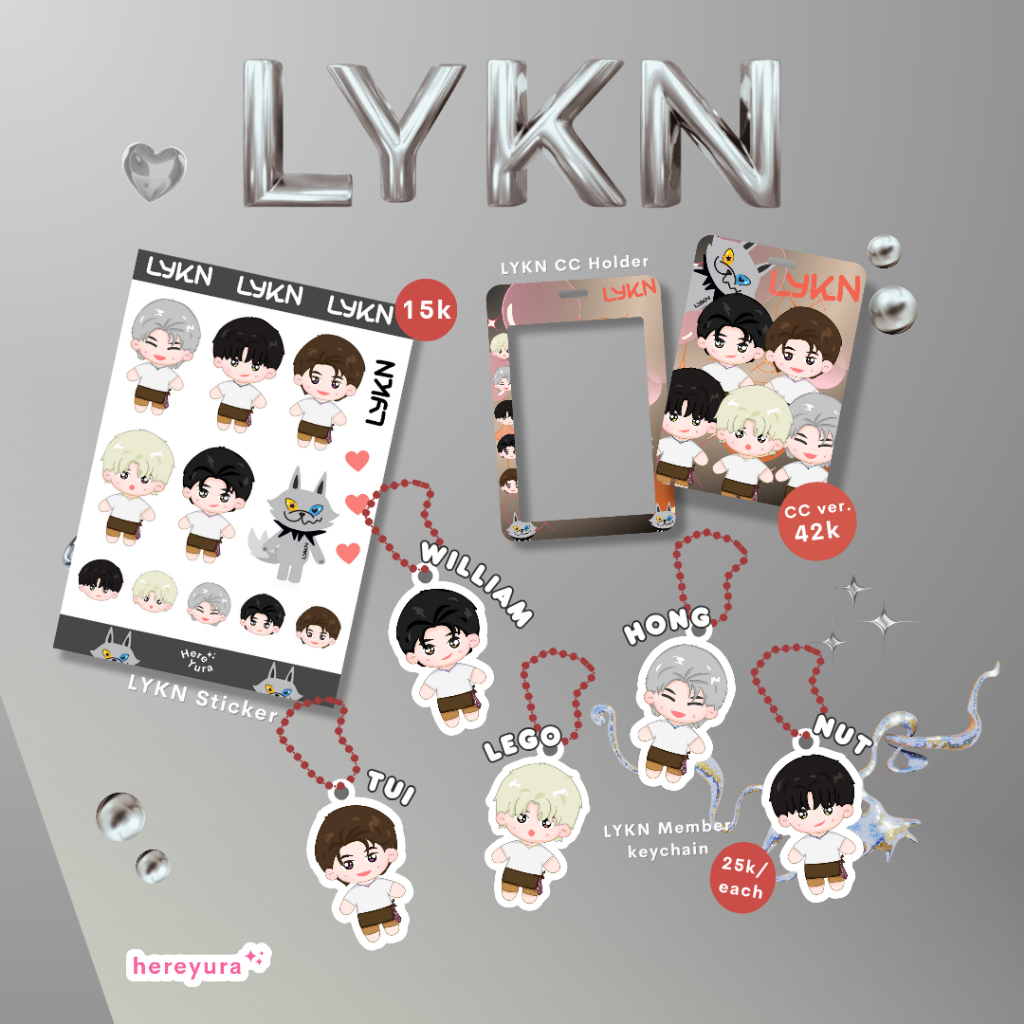 LYKN Card Holder Lanyard และกระเป๋า Raikantopeni Rizer Music Tpop Thailand