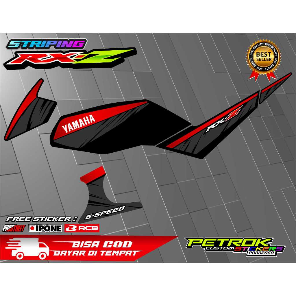 YAMAHA RX Z VARIATION STRIPING / สติ๊กเกอร์ LIST YAMAHA RXZ MOTORCYCLE VARIATIONS