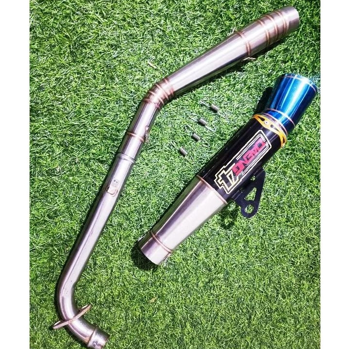 แดง sai4 ท่อกระป๋องกรวยเปิดสเปคท่อไอเสียสําหรับ Wave 125 Xrm 110/125 Wave 100/110/115 Rs125 Furry 125 Smash 115 Rusi100/110 แดง sai4 Aun Nlk Charama Creed ท่อ
