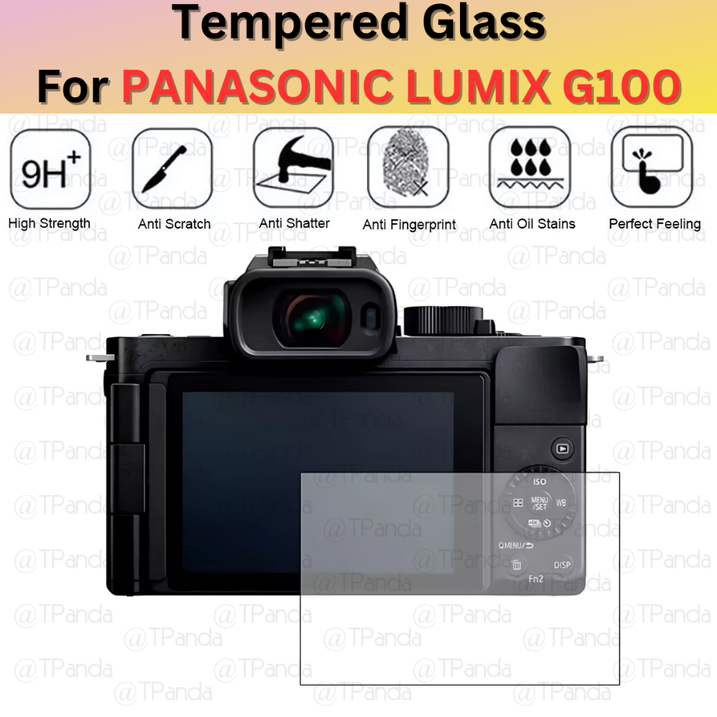 LAYAR PANASONIC LUMIX G100 G100D G100DK กระจกนิรภัยป้องกันหน้าจอกล้อง Anti-Scratch LCD กล้อง