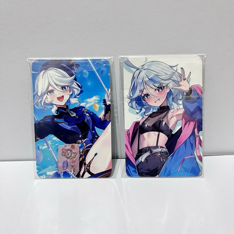 Fanmerch KR Genshin Impact Photocard + สติ๊กเกอร์ Furina