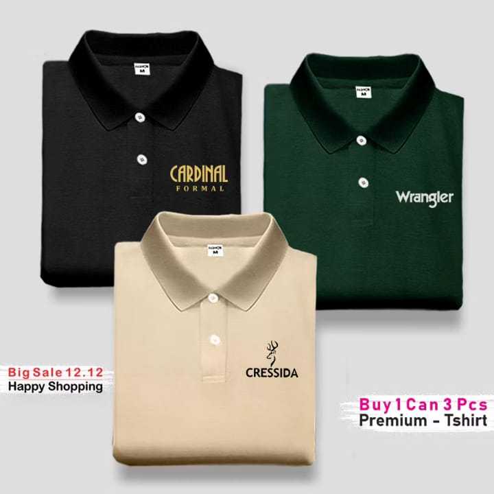 ซื้อ 1 แถม 3 ชิ้น เสื้อยืดคอปกโปโล | Cardinal /Cressida /W4ngl3r | เสื้อยืด Distro สําหรับผู้ชาย DM/