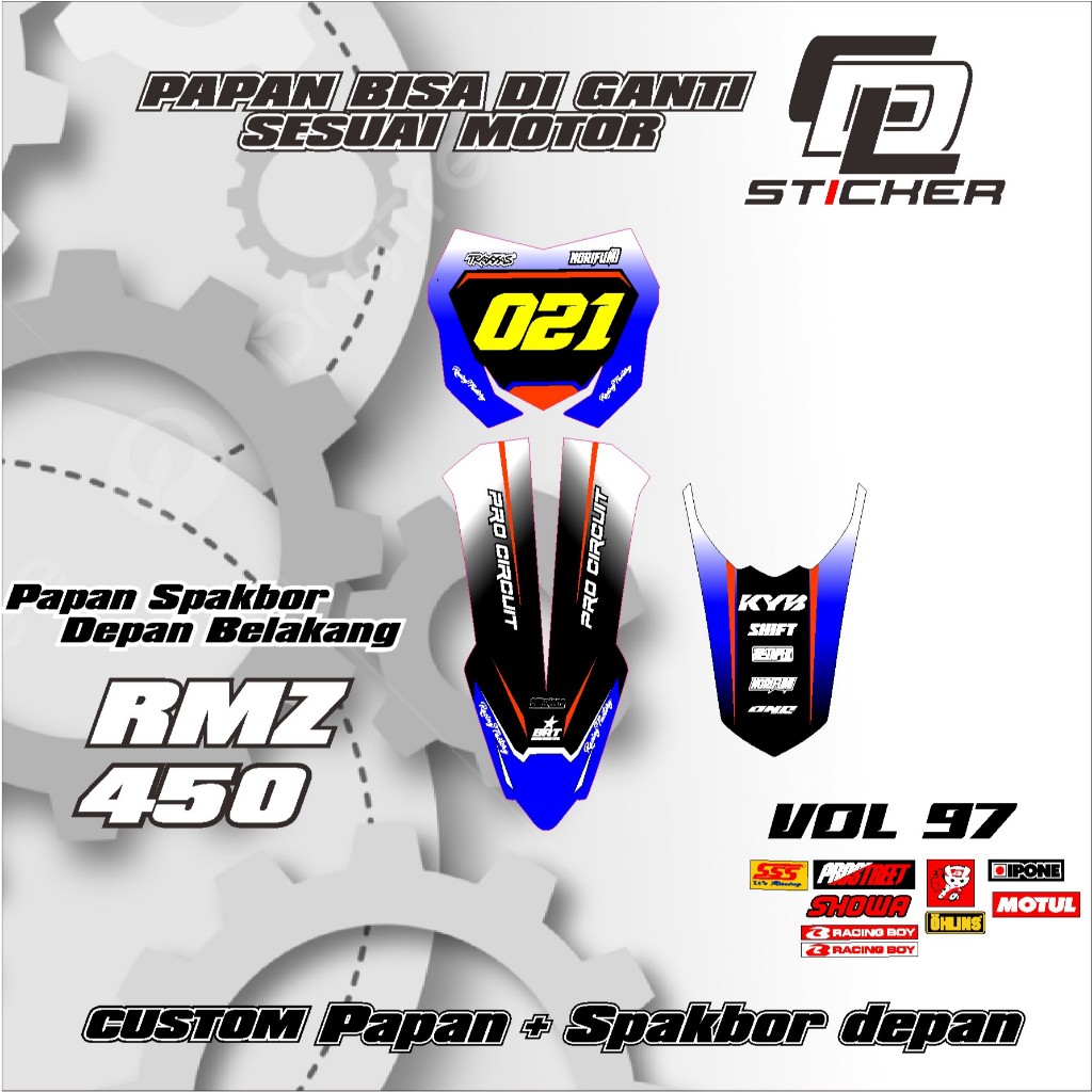 ใหม่ล่าสุดกระดานวิทยาศาสตร์หน้าบังโคลน RMZ 450 KX KLX 150 KLX BF KLX GORDON DTRACKER KX YZ KTM VIAR 