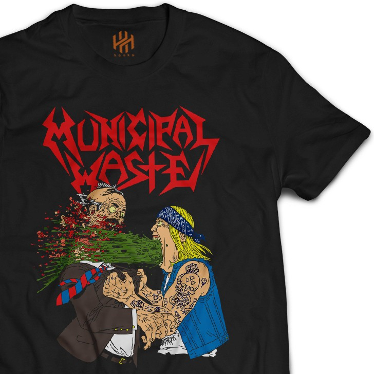 KATUN Municipal Waste Band เสื้อยืด Distro Hooka Combed Cotton