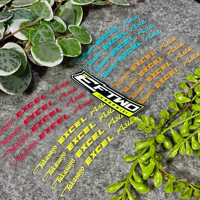 สติ๊กเกอร์ Takasago EXCEL ASIA TRANSPARENT VELG