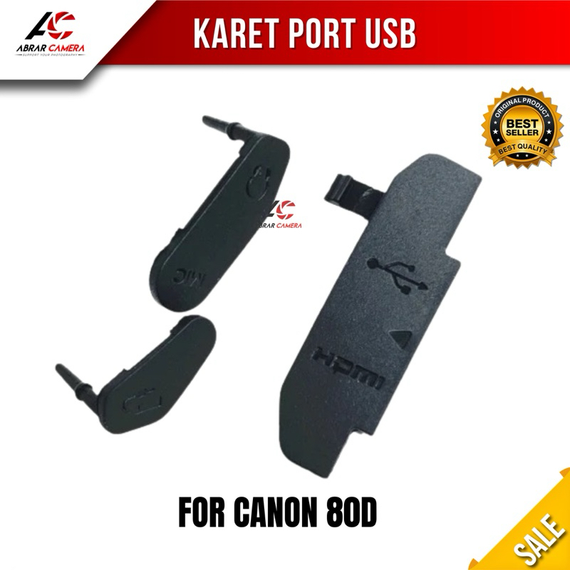 ยางพอร์ต USB MIC DATA Hdmi Canon 80D