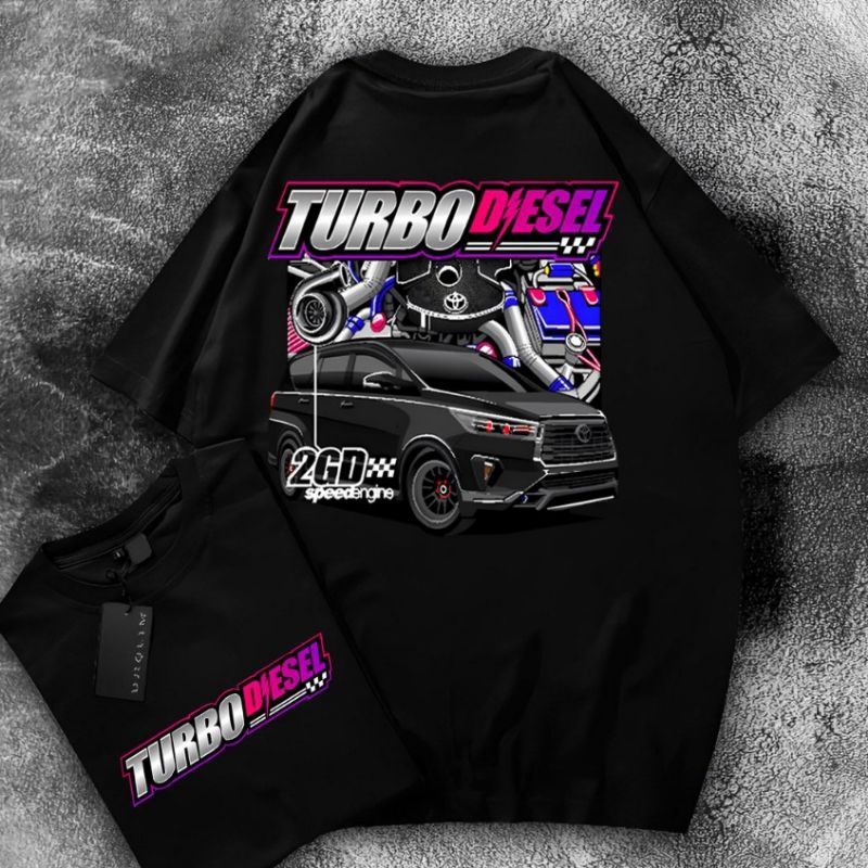 TURBO DIESEL 2GD SPEED ENGINE RACING เสื้อยืด