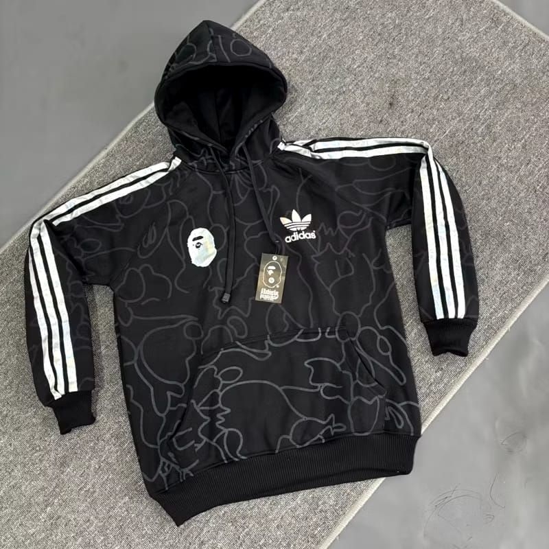 BAPE X HOODIE แท็กเต็ม LBEL