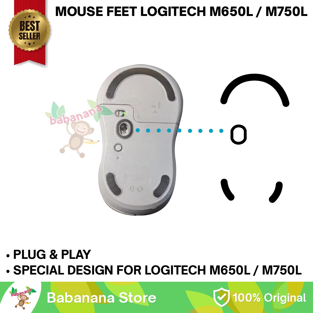 ฐานยางเปลี่ยนเท้าเมาส์ Logitech M650L M750L