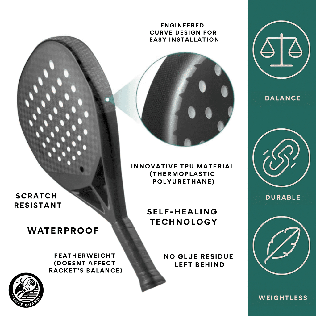 Padel Protector คุณภาพสูงในประเทศเยอรมนี/โปร่งใส Padel Racket Protector / Padel Guard Nox Bullpadel 