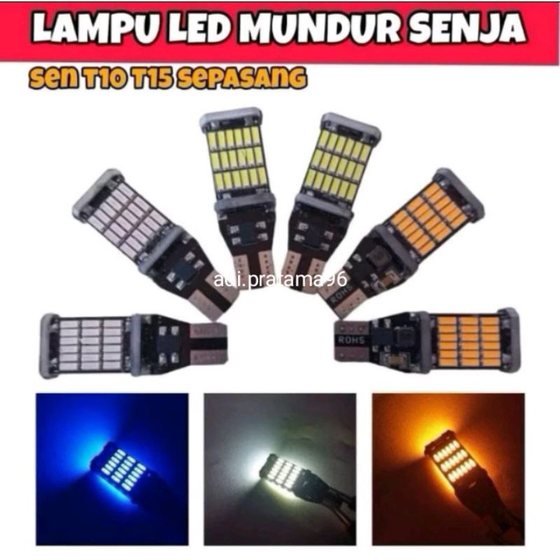 ไฟเลี้ยว Dusk City ไฟ T10 T15 45 SMD T15 45 จุด W16W ไฟถอยหลังไฟ Dusk City ไฟไฟเลี้ยวรถจักรยานยนต์รถ