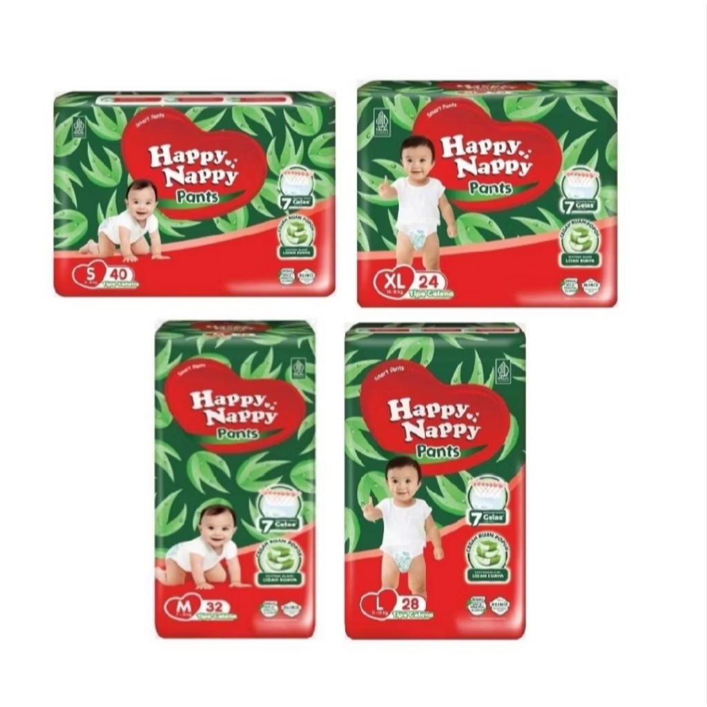 (ของขวัญฟรี) HAPPY NAPPY SMART PANTS S40/L28/XL24/XXL36
