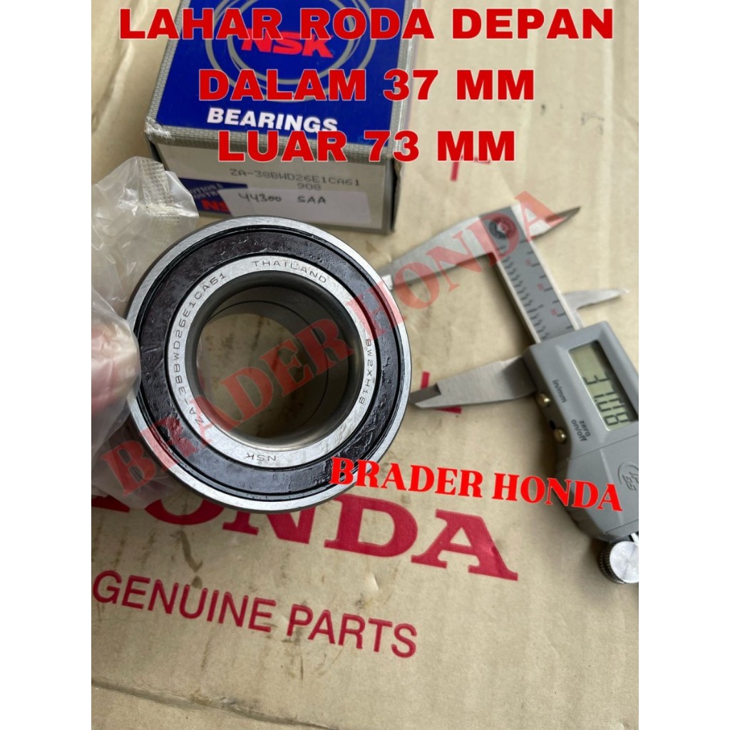 LAHAR ล้อหน้าแบริ่งดุมล้อ JAZZ GD3 CITY GD8 IDSI VTEC 2003 2004 2005 2006 2007 2008 HONDA 443300-SA-