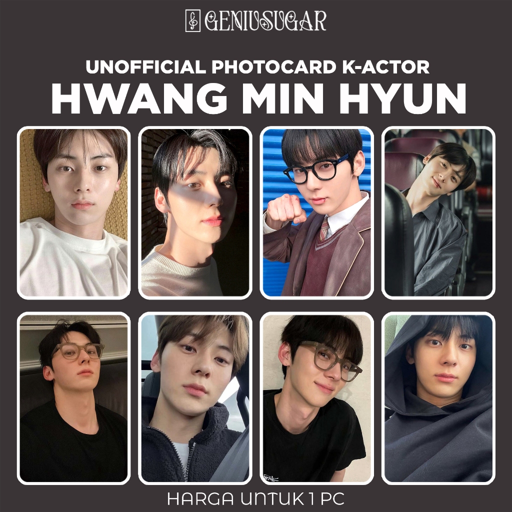 [KOREAN ACTOR] HWANG MIN HYUN PHOTOCARD UNOFFICIAL
