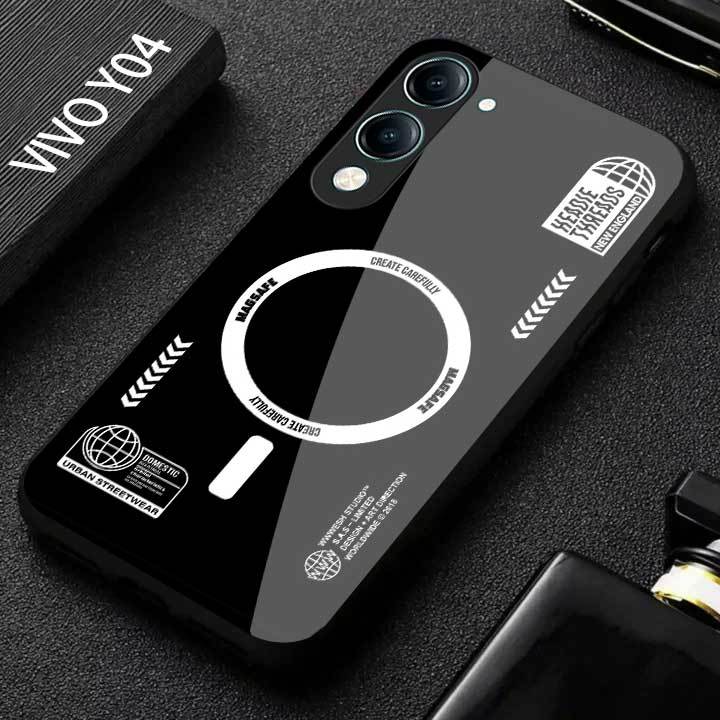 HP VIVO Y04 Glass Softcase - เคสโทรศัพท์ VIVO Y04 ล่าสุด [M363] เคส VIVO - Cool Aesthetic Motif - เค
