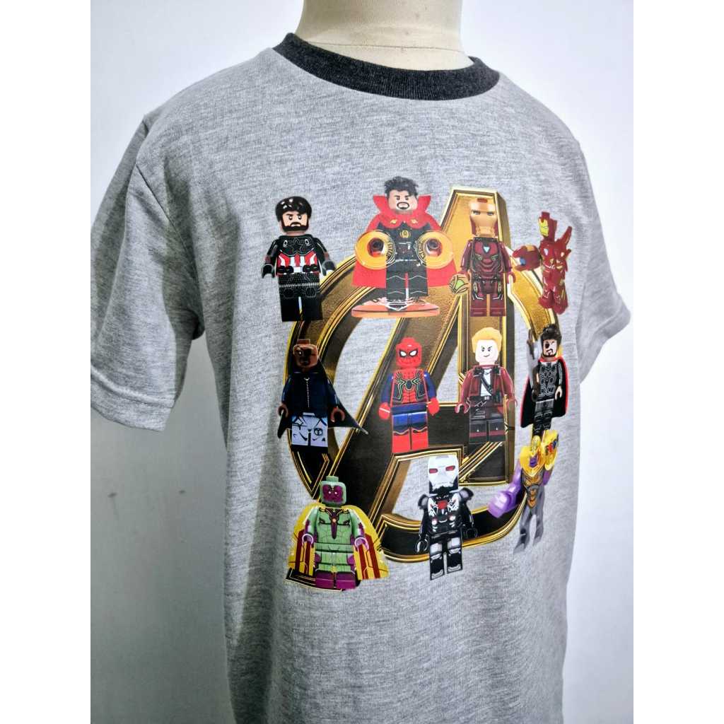 Hello Pyjamas - Lego Avengers Boys T-Shirt Pyjamas Set สีเทา