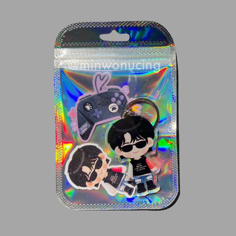 READY TO SEND DEFECT WONWOO ROCKSTAR KEYCHAIN