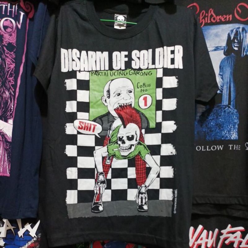 เสื้อยืด PUNK BAND DISARM OF SOLDIER UCING GARONG